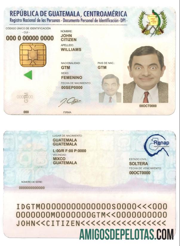 Guatemala ID amostra